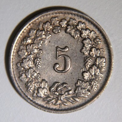 Switzerland 5r. Coin KM#26 Europe 1953-B - Image 1 of 2