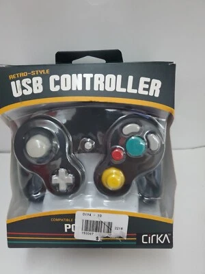 PC/ Mac Premium GameCube-Style USB Controller (Black) - bo#8) - Image 1 of 2
