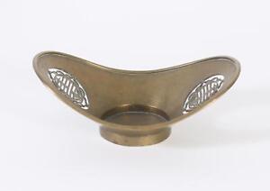 Very Fine China Chinese Brass Incised Decor of Bat & Clouds Bowl ca. 19-20th c.