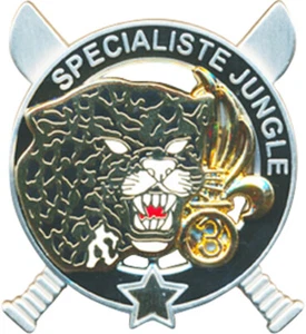 3° R.E.I, Spécialiste JUNGLE du C.E.F.E, Commando Légion , étoile dorée, - Imagen 1 de 3