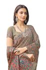Women's Kashmiri Pashmina Silk Woven Saree With Blouse Piece