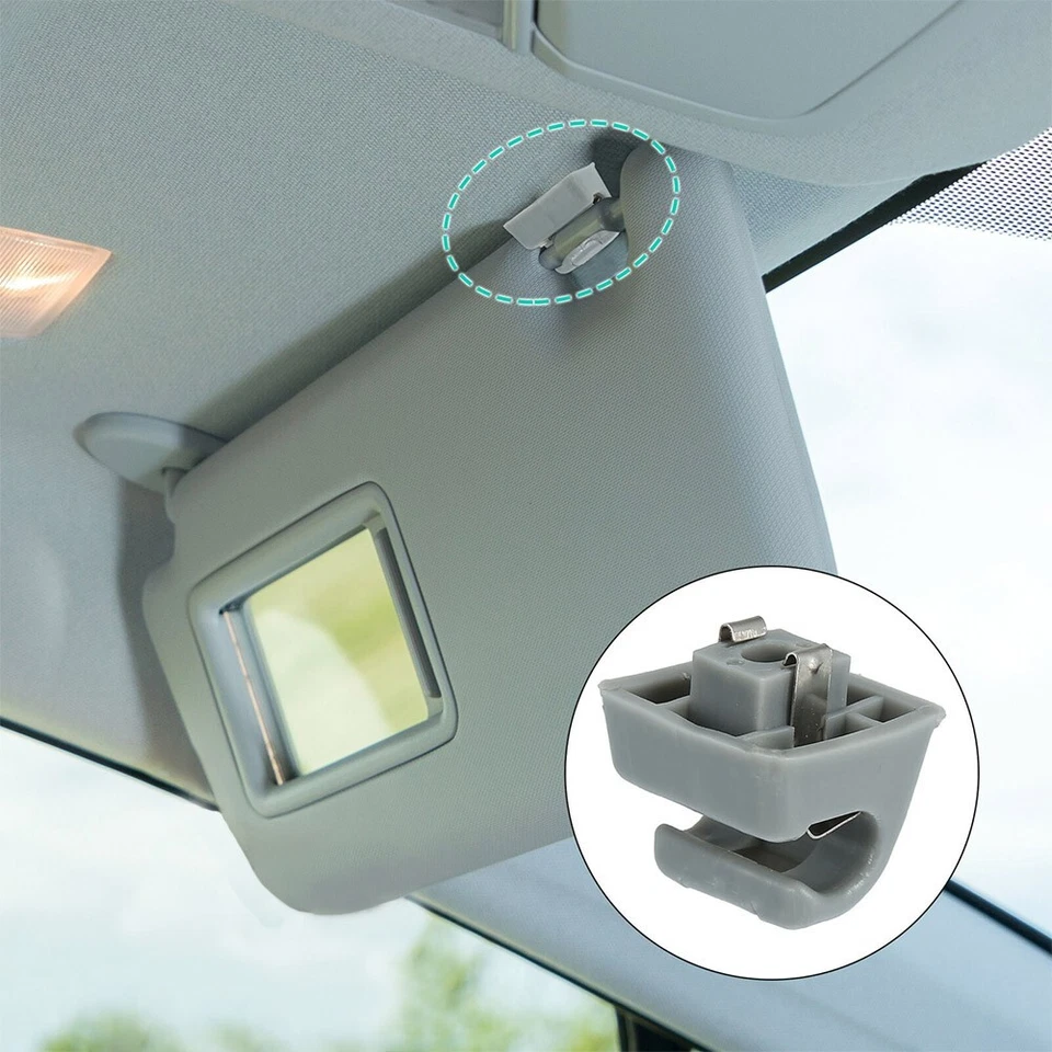 2x Clip Parasol Para Mercedes-Benz 126-810-00-12-8412 Plástico Gris Alta Calidad Foto 1 de 4