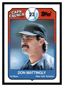1989 Topps Cap'n Crunch Baseball Don Mattingly #8