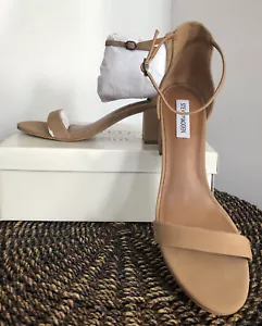 Steve Madden Irenee Damen-Sandalen Kunstleder Knöchelriemen Größe 11 hellbraun Nubukleder - Bild 1 von 12