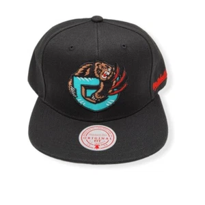 Mitchell & Ness Memphis Grizzlies Drop Back Black Adjustable Snapback Hat Cap - Picture 1 of 6