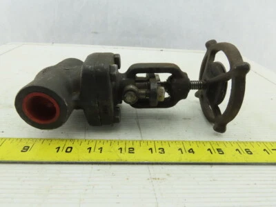 Válvula globo de acero al carbono R-P&C Fig No F80-D 3/4" NPT Clase 800 - Imagen 1 de 4