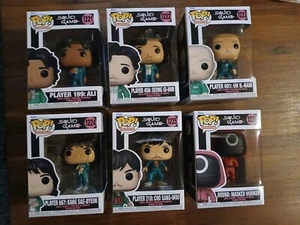 Funko Pop Squid Game - Set 1221 1222 1223 1224 1225 1226 Set of 6 Near Mint - Picture 1 of 4