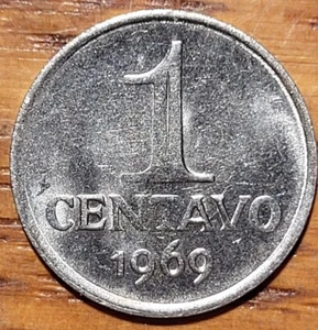 1969 Brasilien 1 Centavo Münze N116 - Bild 1 von 2