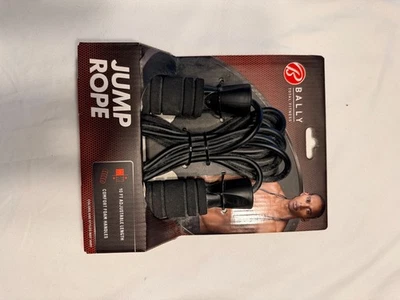Cuerda de saltar para hombre Bally Total Fitness 10 pies asas de espuma cómodas ajustables Foto 1 de 2