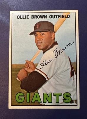 1967 TOPPS #83 OLLIE BROWN SAN FRANCISCO GIANTS OUTFIELDER *FREE SHIPPING* - Image 1 of 2