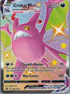 Crobat VMAX Promo SWSH: Sword & Shield Promo Cards SWSH099 LP-NM - Image 1 of 2