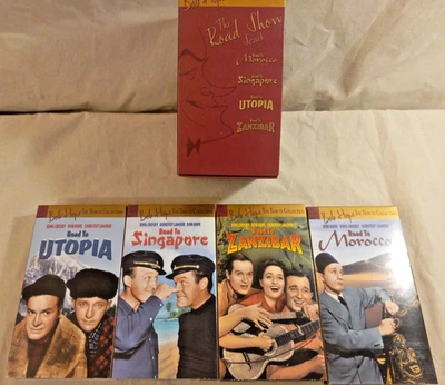  BOB HOPE  "The Tribute Collection" ( VHS 4-TAPE SET, 2001) The Road Show Series - Image 1 of 4