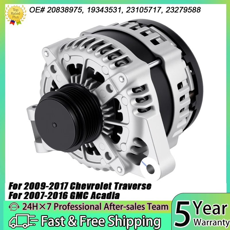 Alternator For 2008-2017 Buick Enclave Chevy Traverse GMC Acadia Saturn 11252N Foto 1 de 4