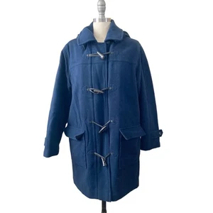 L.L. Chaqueta Abrigo Mujer Bean Talla S Mod Azul Marino Lana Capucha Desmontable - Imagen 1 de 12