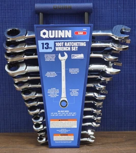 QUINN SAE 13 Piece 100T Ratcheting Wrench Set #58934 - Bild 1 von 6