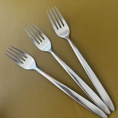 3 Dinner Forks SYDNEY by WMF Cromargan stainless flatware Germany - Image 1 of 4