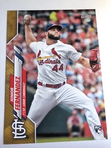 2020 Topps Rookies Jumbo 5x7 Junior Fernandez Cardinals 615 RC 01/10 - Picture 1 of 1