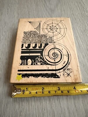 NUEVO Diagrama de columnas de arquitectura estampillas grandes de goma de estampadores anónimos V1-547 Foto 1 de 4