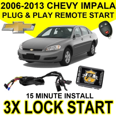 JSALARMS Js Alarms PLUG & PLAY REMOTE START DIY For 2006-2013 CHEVY IMPALA GM10