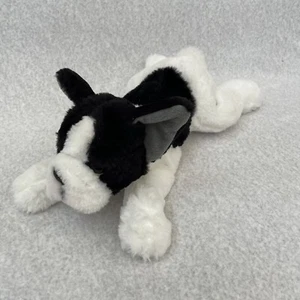 Peluche FAO Schwarz Jack Russell cachorro perro 2020 blanco y negro 14" - Imagen 1 de 6
