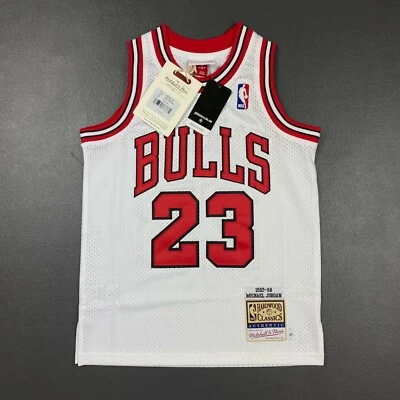 100% Authentic Michael Jordan Mitchell Ness 97 98 Bulls Jersey S 8 Youth Boys - Image 1 of 4
