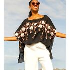 Nwt Tamsy Floral Embroidered Kaftan Top