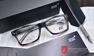 MONTBLANC MB0676 MB 0676 055 56-18-140 Grau Rx-able Herren Brille Brillengestell Italy - Bild 1 von 4