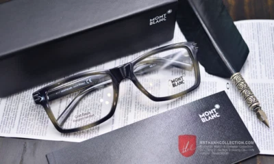 Montura de gafas para hombre Montblanc MB0676 MB 0676 055 56-18-140 gris Rx-able Italia Foto 1 de 4