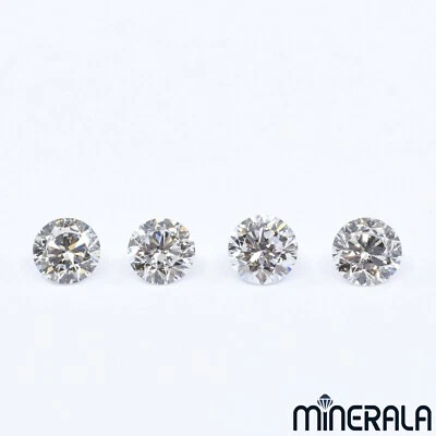 CVD LAB GROWN DIAMONDS GEMSTONE FACETED ROUND D-F CLARITY VS 4mm - 6.5mm WP02775 - Image 1 of 3