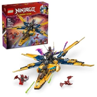 LEGO 71833 Ninjago Super Stormjet Toy Block 8 años + 510pcs Battle Robot - Imagen 1 de 4