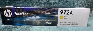 November 2024 Genuine HP PageWide 972A Yellow Ink Cartridge L0R92AN - Bild 1 von 4