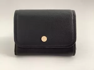 Neue Radley "Selby Crescent" schwarze mittelgroße Damenhandtasche aus Leder mit Überschlag - Bild 1 von 11