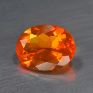 1.12Ct Exceptional 100% Natural Mexican Orange Fire Opal Loose Gemstone - Picture 1 of 1