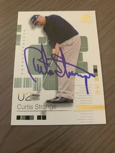 CURTIS STRANGE AUTOGRAPHED 2002 SP AUTHENTIC CARD W/COA - Picture 1 of 1