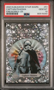 2023 Kakawow Phantom Star Wars PSA 10 Captain Phasma Fireworks /25 Disney 100 MD