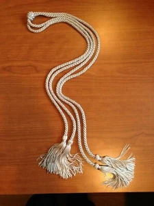  GRADUATION HONOR CORD SILVER CORD - Picture 1 of 1