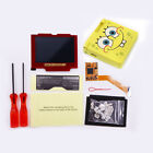 Backlight V2 Ips Screen Lcd Kits W/Pre-Cut Case For Game Boy Advance Sp Red Lens