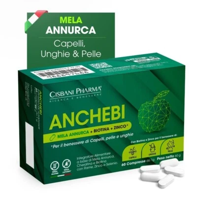 FARMAC CISBANI PHARMA Anchebi - Integratore Alimentare Completo per Capelli Forti