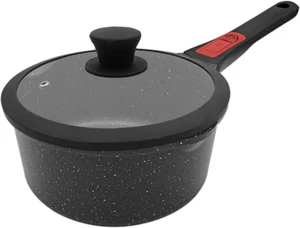 2.3 Quart Nonstick Saucepan with Lid, Small Sauce Pan for Cooking Milk Pot with - Picture 1 of 7