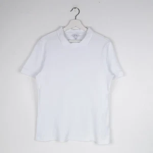 Reiss Cassius Textured Polo T Shirt Mens SMALL White Short Sleeve Collared - Picture 1 of 11