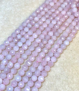 Gorgeous 10mm Faceted Rose Quartz gemstone beads pink - Picture 1 of 2