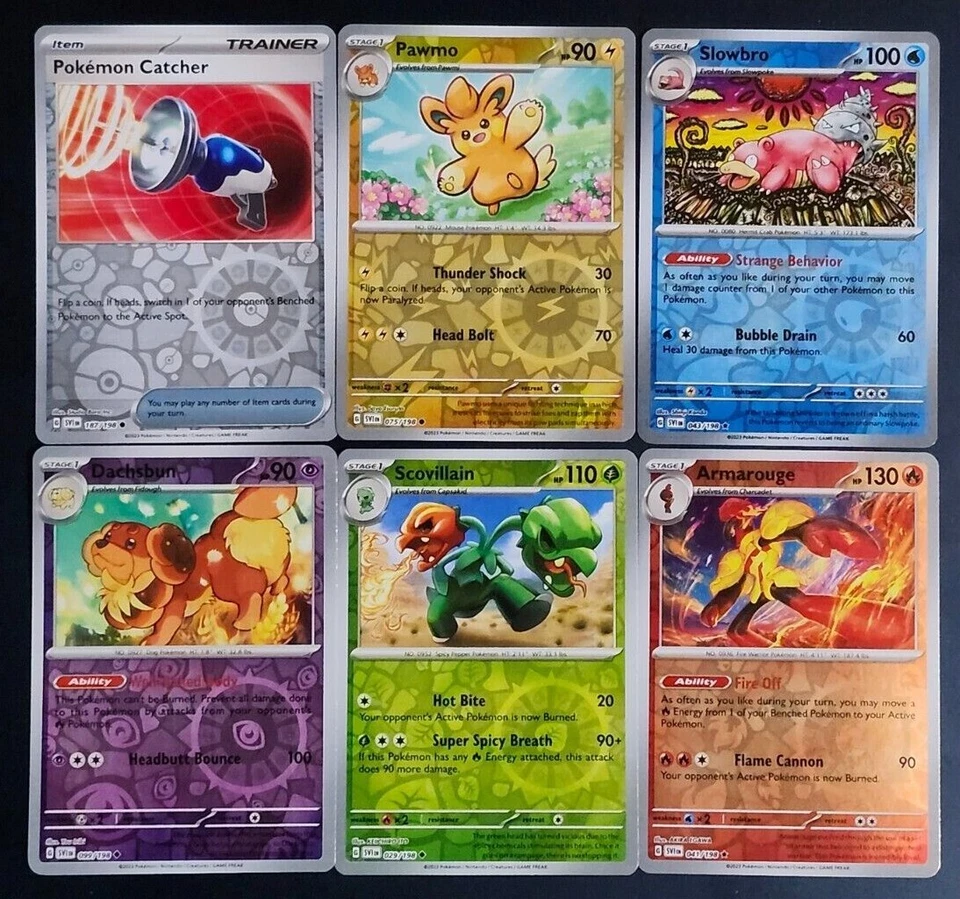 Pokemon Scarlet & Violet Base Set REVERSE HOLO Foil SVI Singles You Pick - Image 1 of 1