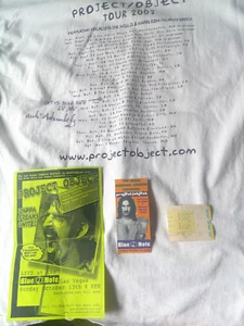 Frank Zappa (Mitchel Field 1973) Project Object Ticket Stubs Signed T-shirt 2003 - Picture 1 of 8