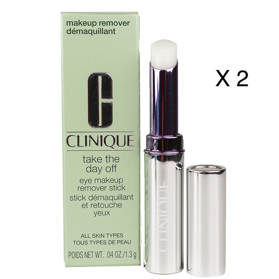 2 barras desmaquillantes de ojos Clinique Take The Day Off 1,3 g/,04 oz tamaño completo Foto 1 de 1