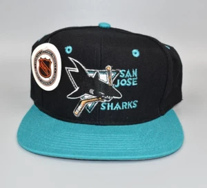 San Jose Sharks Universal Vintage Wool Snapback Cap Hat - NWT - Picture 1 of 5