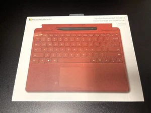 Microsoft Surface Pro Signature Keyboard (with Slim Pen 2) - Poppy Red - Picture 1 of 2