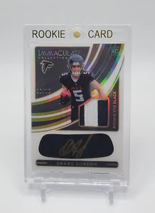 2022 Panini Immaculate Eye Black 16/25 Drake London Rookie RC #REB-DLO - Picture 1 of 6