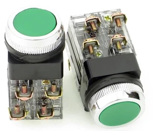 PB-30MOMF-G-11 30mm GRÜN DRUCKTASTER MOM. 1NO 1NC CONTACT - Bild 1 von 1