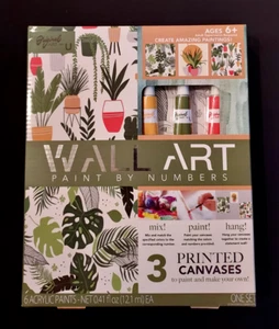 Wall Art By U Art Acrylic Paint By Numbers Canvas Set NEW - Picture 1 of 5