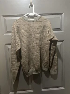 Cutter & Buck Long Sleeve Pullover Crew Neck Sweater 100% Cotton Medium Green - Image 1 of 3